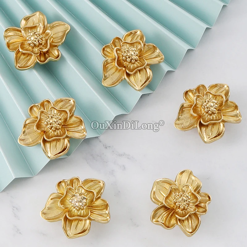 

NEW 4PCS Solid Pure Brass Flower Design Furniture Pulls Handle Drawer Knobs Cupboard Wardrobe Kitchen Dresser Wine Cabinet Pulls