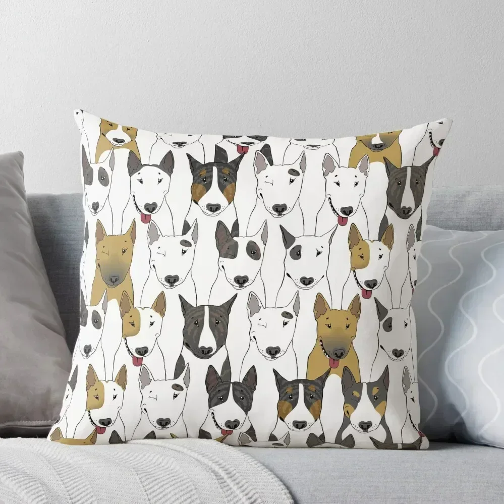 

Funny bull terriers pattern Throw Pillow Christmas Pillowcase sleeping pillows Christmas Covers Christmas Pillow Covers pillow