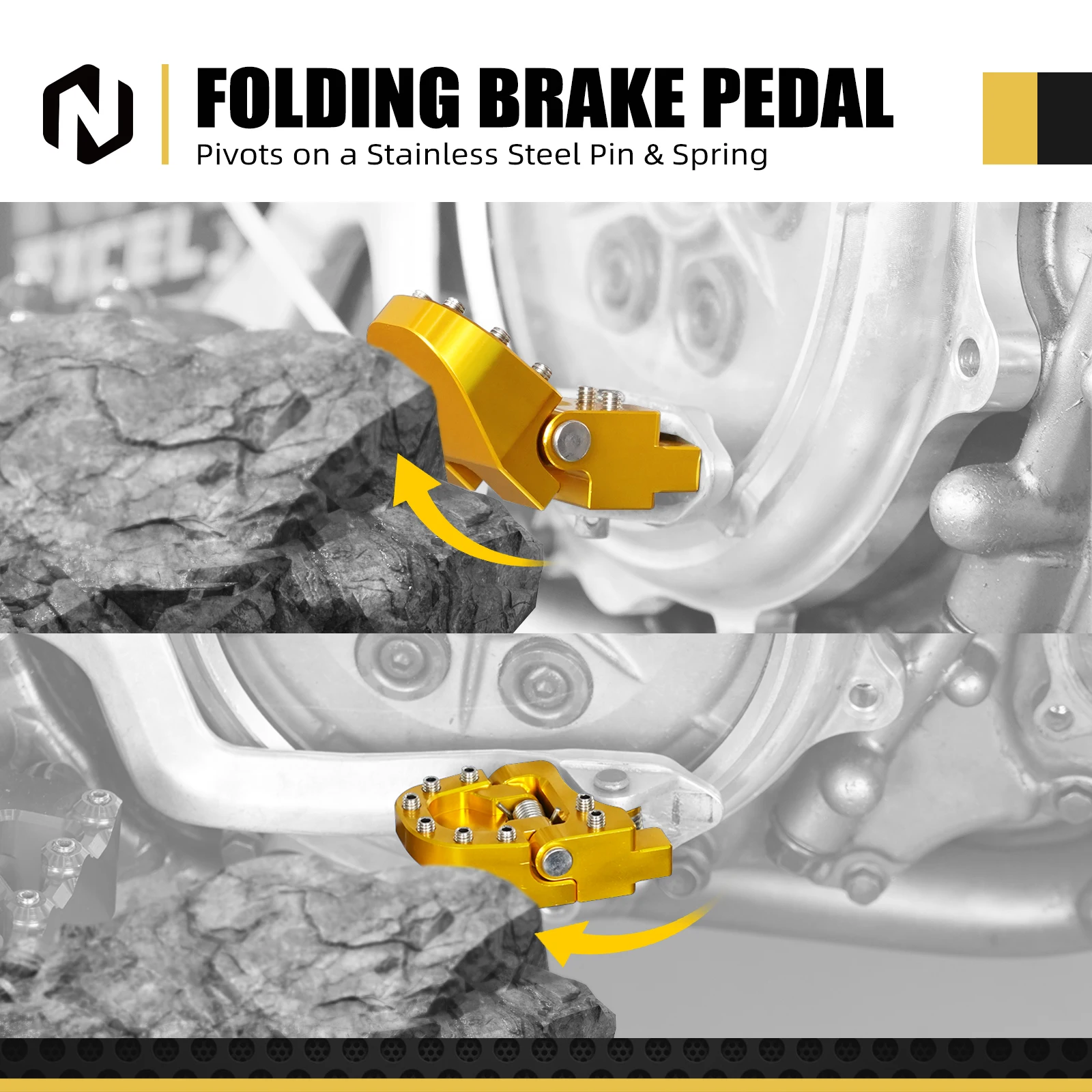 For 2005-2024 Suzuki DRZ400S DR-Z400S 2000-2024 DRZ400SM DR-Z400SM Motorcycle Foot Pegs Folding Brake Pedal Extension Plate Kit