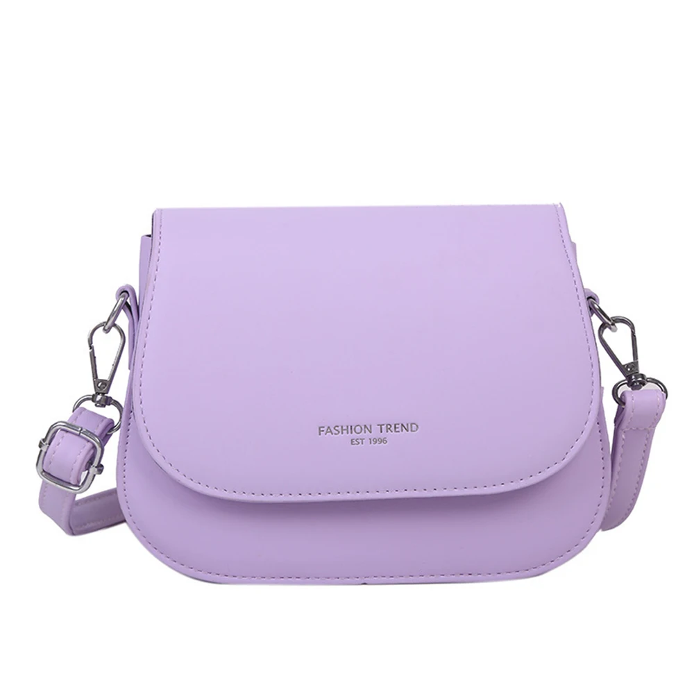 Bolso de hombro de cuero PU con solapa para mujer, Mini bolsos con solapa de temperamento, bolsos cruzados elegantes, Color sólido, moda informal