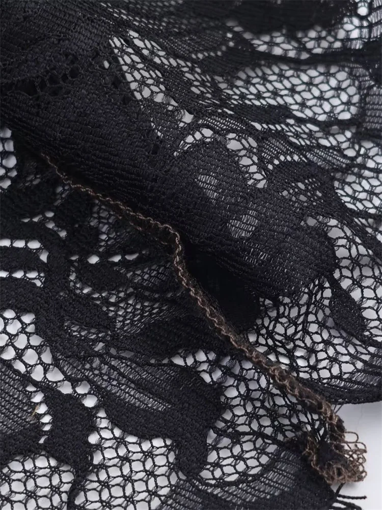 Tossy Sexy Lace Summer Long Dress Women's Backless Hollow Out Patchwork Casual Spaghetti Party Dress Female Halter Dresses 2026