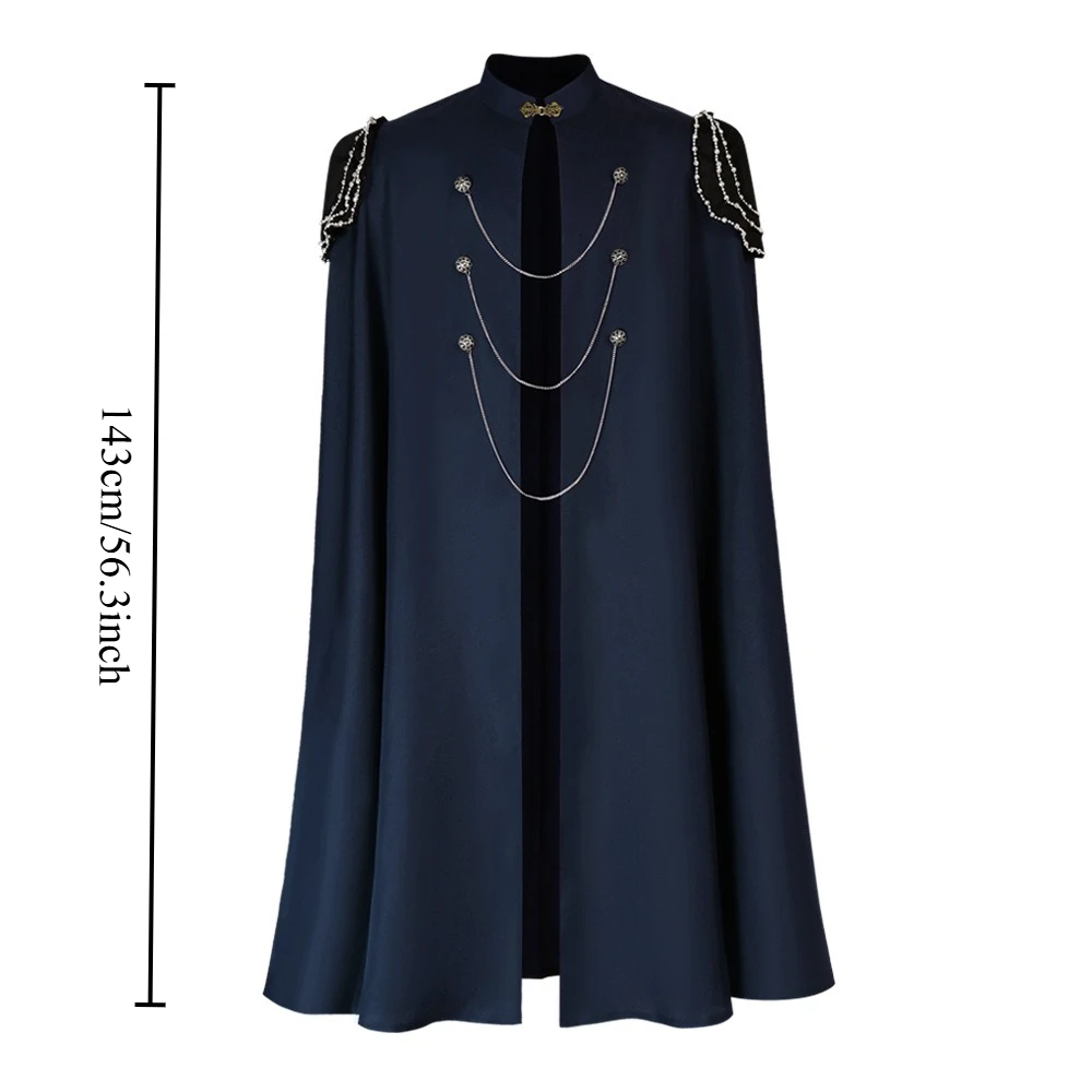 Medieval Gothic Cloak Medieval European Retro Royal Hooded Costumes for Men and Women.