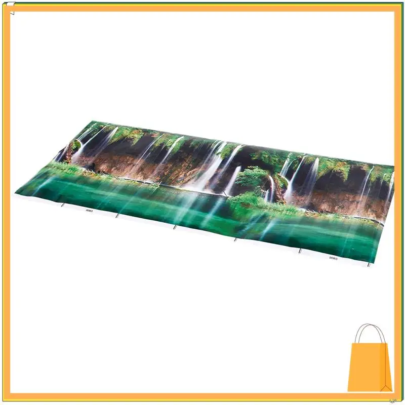 L52A-10X azul fundo do mar fresco aquário oceano paisagem cartaz fundo do tanque de peixes