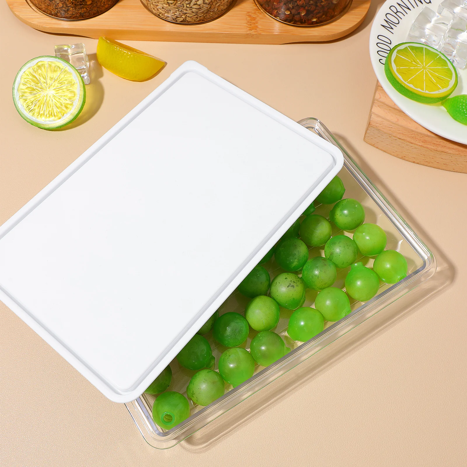 Bacon Storage Container Clear Meat Keeper for Refrigerator Food Preservation Box Stackable Freshness Sealed Lid Organizing