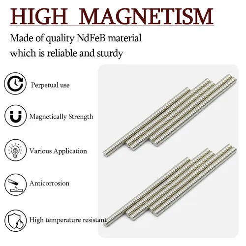 Imagen 2 del producto Imán de neodimio redondo súper fuerte de 5mm x 1mm imanes potentes N35 pequeño imán magnético permanente para refrigerador NdfeB 5x1