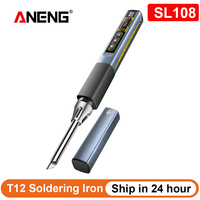 ANENG SL108 T12 Electric Soldering Iron PD QC 96W Adjustable Temperature Portable Smart Soldering Station Welding Tools