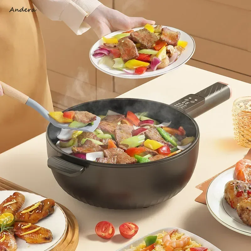 

Household Electric Frying Pan - Multifunctional, Non-Stick, Electric Cooking Pot, Integrated Dormitory Electric Noodle Cooker