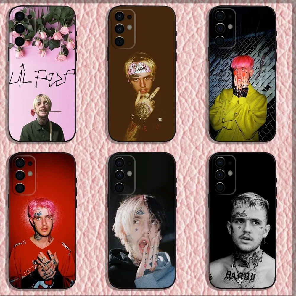 L-Lil Peep Cry Baby Phone Case For Samsung S24,S21,S22,S23,S30,Ultra,S20,Plus,Fe,Lite,Note,10,9,5G Black Soft Shell