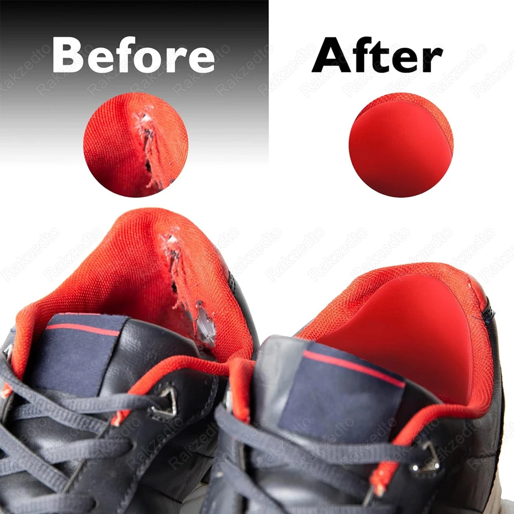 깨진 작업 부츠 수리 스티커 운동화 발뒤꿈치 보호대 자체 접착식 마모 방지 발 신발 패치용 4Pcs 발 뒤꿈치 수리 패치