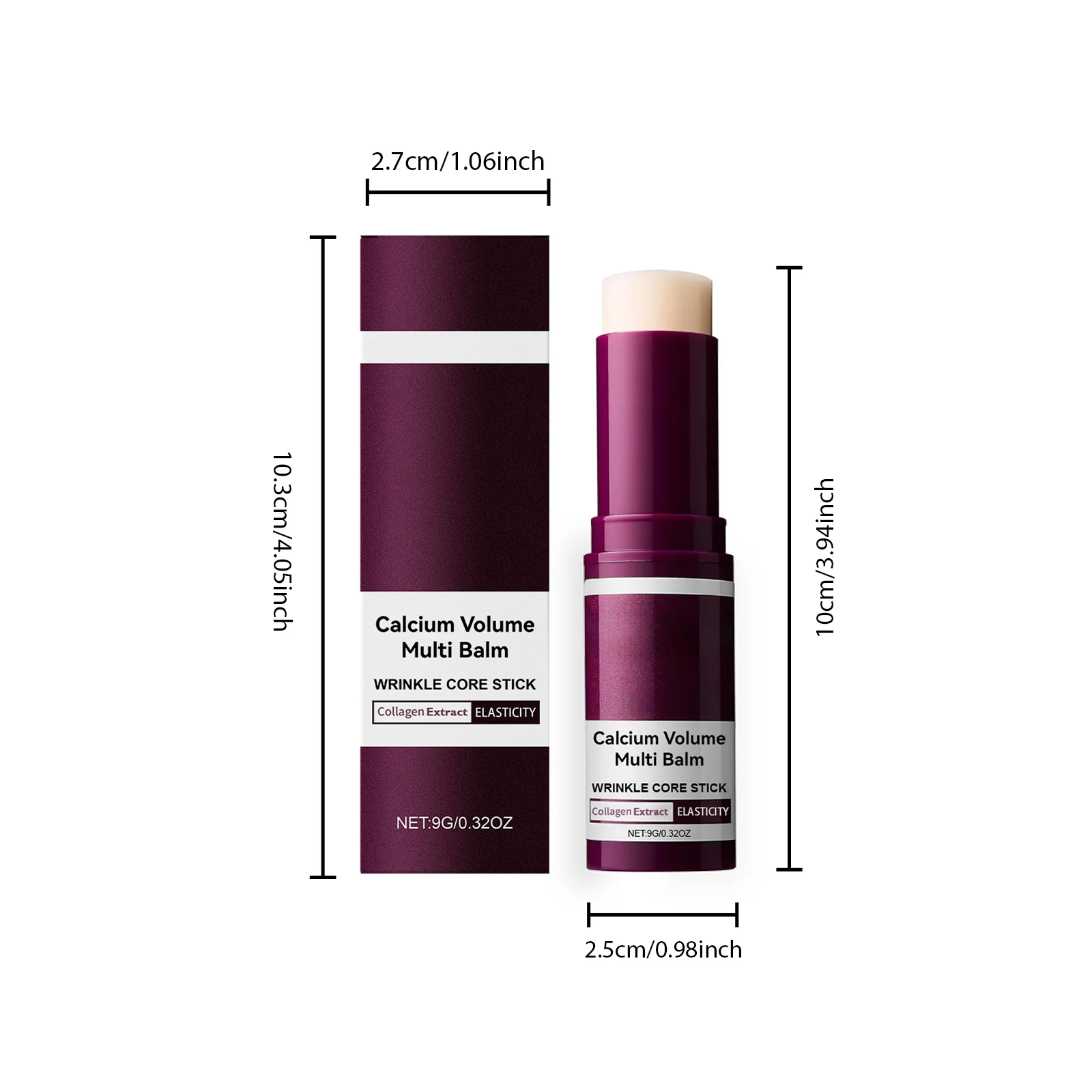 Calcium Volume Multi Balm Feuchtigkeitsspendender Anti-Aging-Stift zur Reduzierung feiner Linien, Hautstraffung, Aufhellung und Pflege mit Kollagen