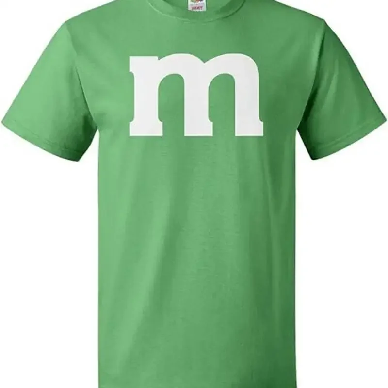 M Team Adult T Shirt Easy Cosplay Costume Perfect For Group Or Team Wear