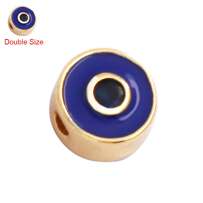 Bunte Emaille Kirsche Apfel Wassermelone Pilz Pommes Frites Perle, 18K vergoldet DIY Armband Halskette Zubehör Versorgung M72 – Detail 12