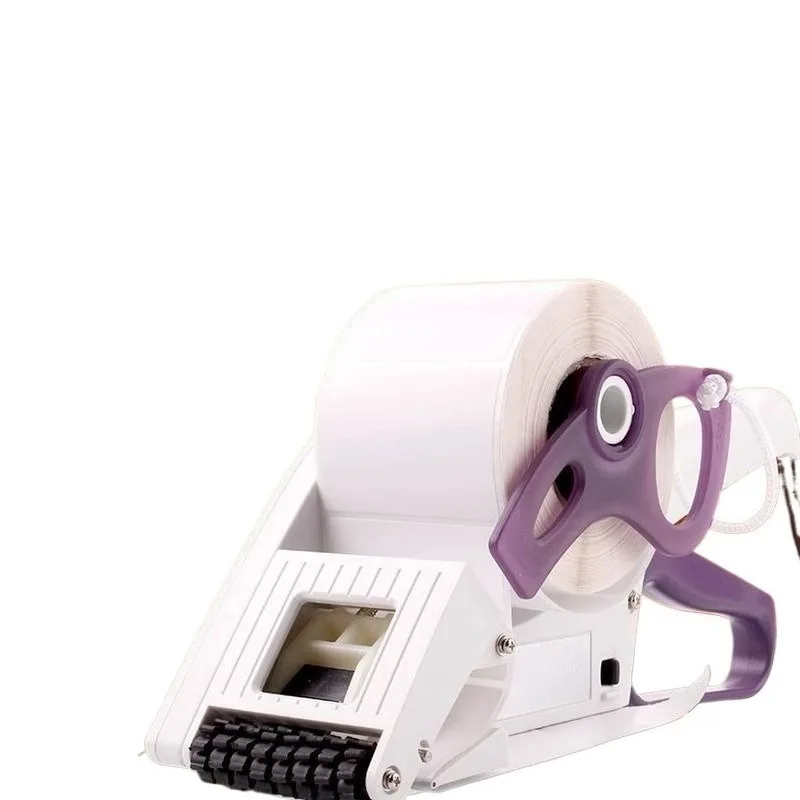 Self-adhesive automatic labeling machine round bottle label trademark machine manual small fast handheld labeling