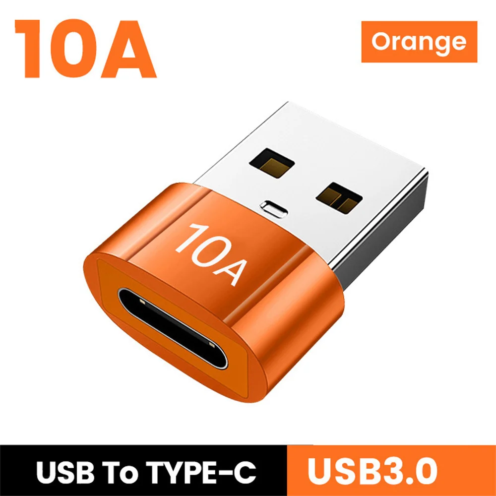 6A/10A USB C Female To USB Male Adapter USB3.0 To Type C Converter Portable Mobile Phone Adapters For Laptop PC Cell Phone