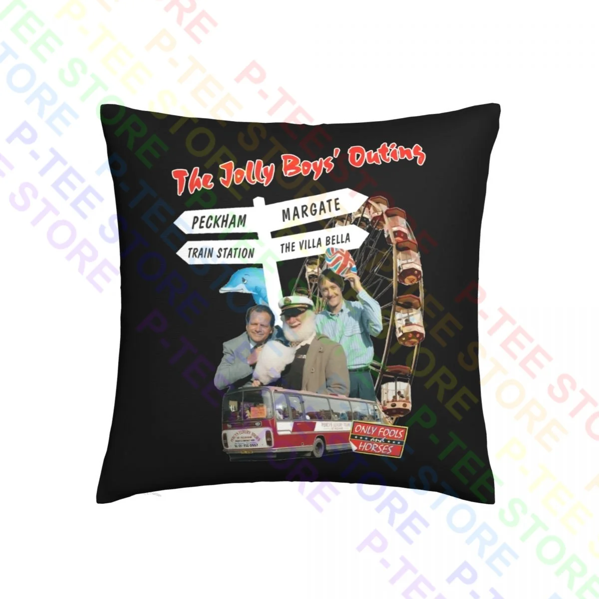 Winter Only Fools And Horses The Jolly Boys Outing Throw Pillow Cover Pillowcase Natural Super Soft High Quality