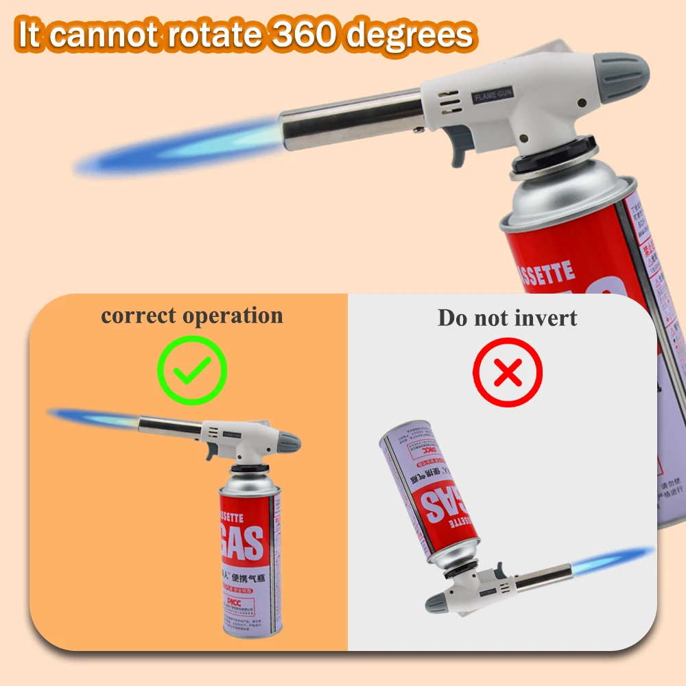 الشعلة الطبخ الإشعال التلقائي غاز البوتان لحام الموقد التدفئة لحام موقد غاز لهب الغاز الشعلة ضربة للشواء المنزل الطبخ #4