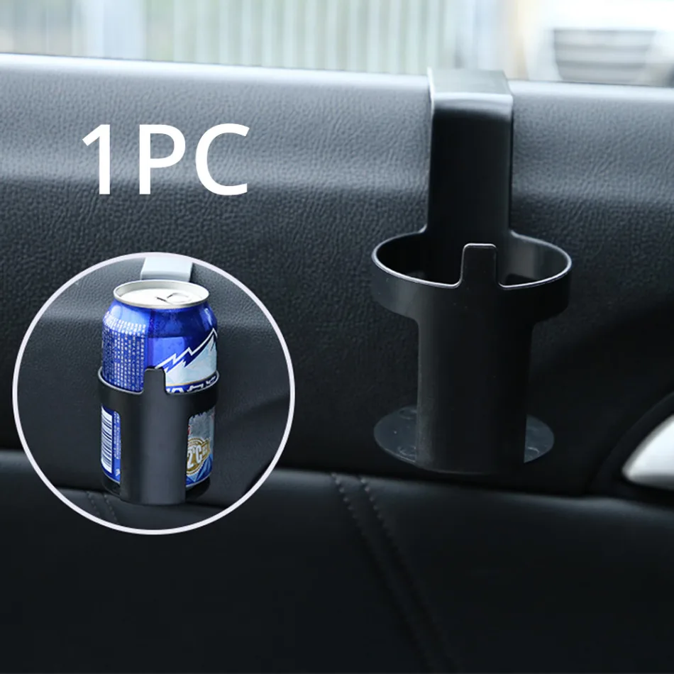 

1pc Car Water Bottle Holders Black Car Door Universal Drink Bracket Car Window Organize Storage Rack Auto Interior Accessorie