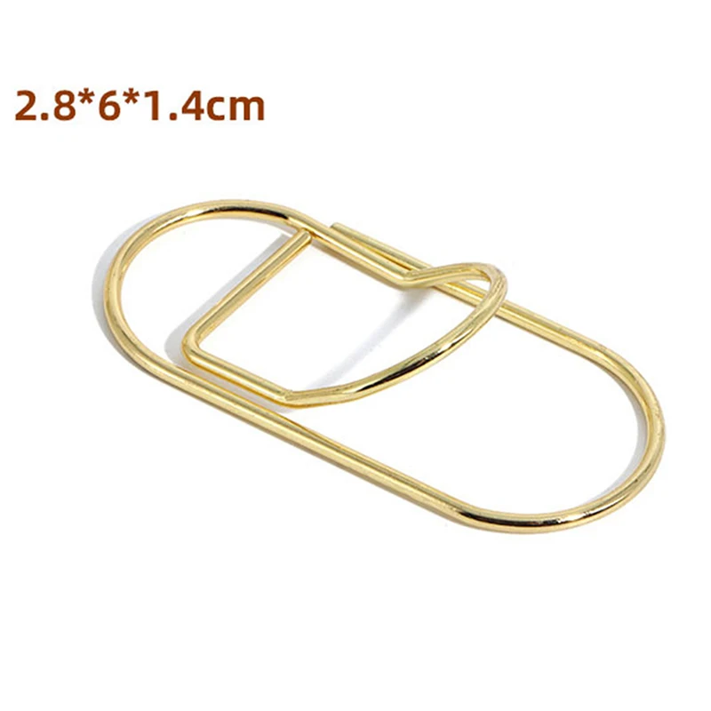 2Pcs Paper Clips Metal Pen Holder Clip School Bookmarks Photo Memo Ticket Clip Stationery Office School Supplies