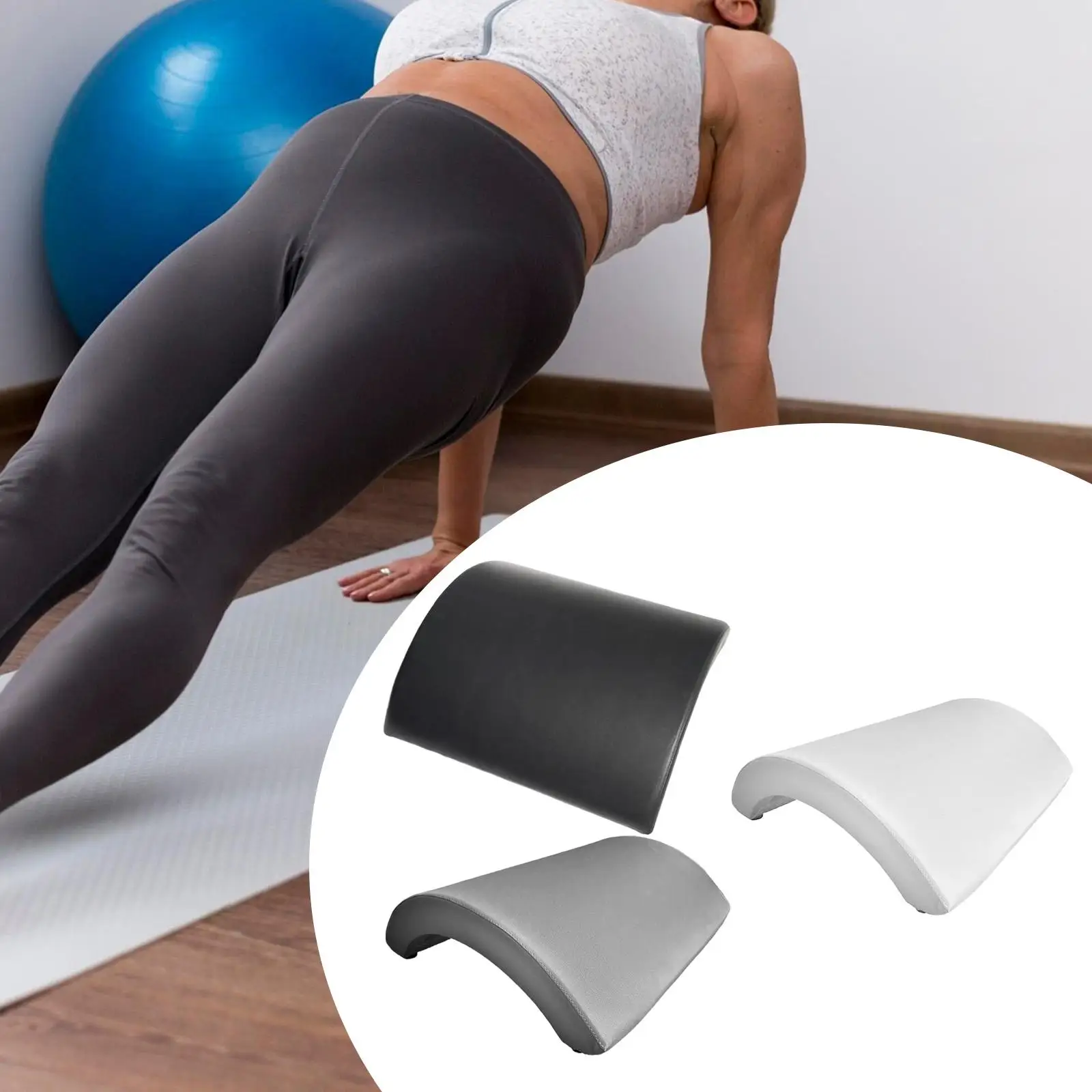 Pilates Barrel EVA and Maple Wood Durable Workout Equipment for Home Studio Full Body Stretching