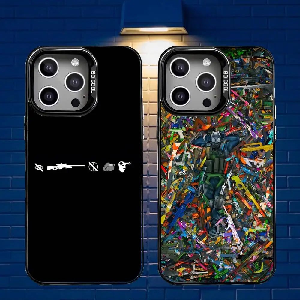 

Game C-Csgo Phone Case For iPhone 17,16,15,14,13,12,X,8,Pro,Max,Plus,SE4,Air,Mini Black Matte Durable Hard