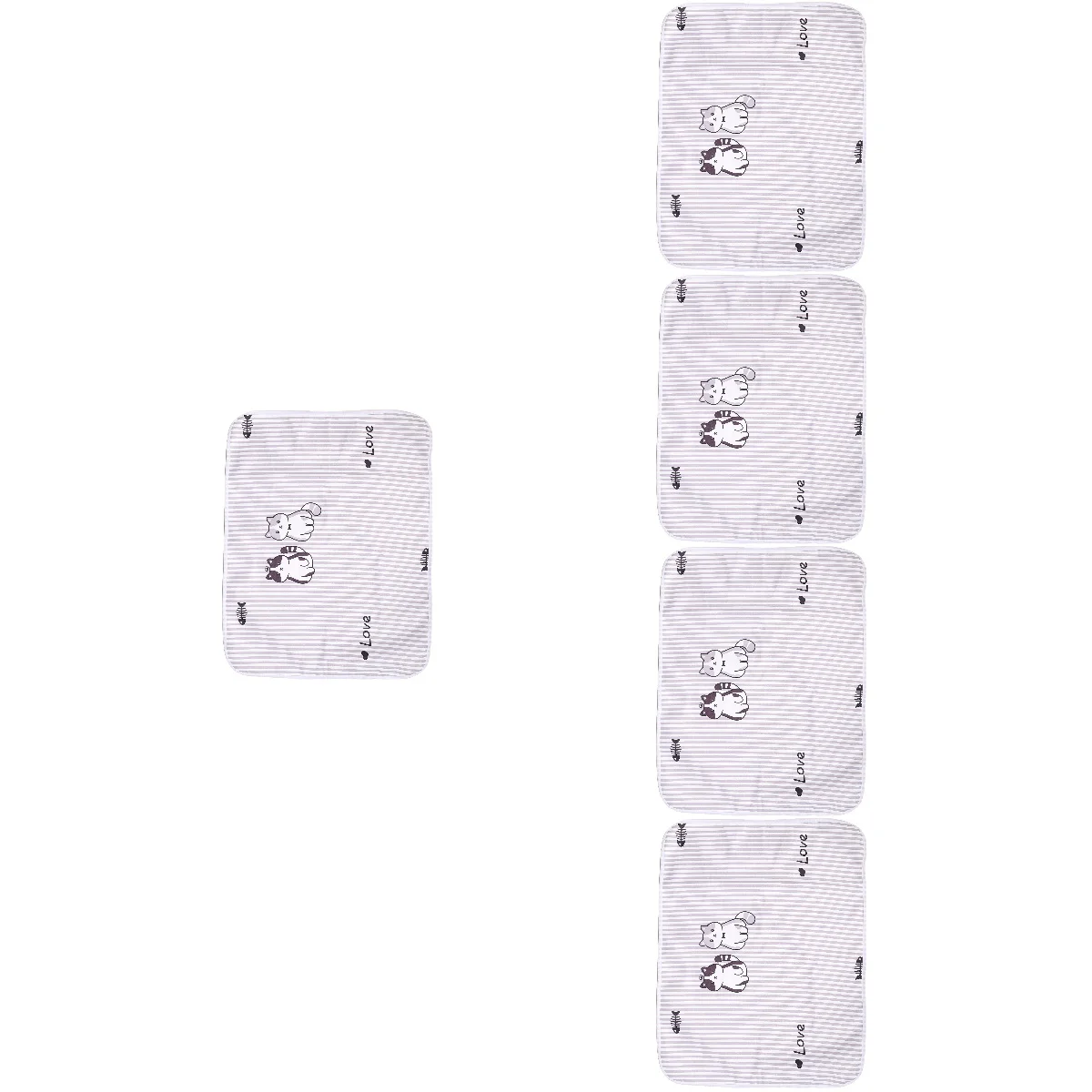 

5 PCS Extra Large Baby Diaper Pad Mattress Sleeping Incontinence Pads for Women Bottom Elder