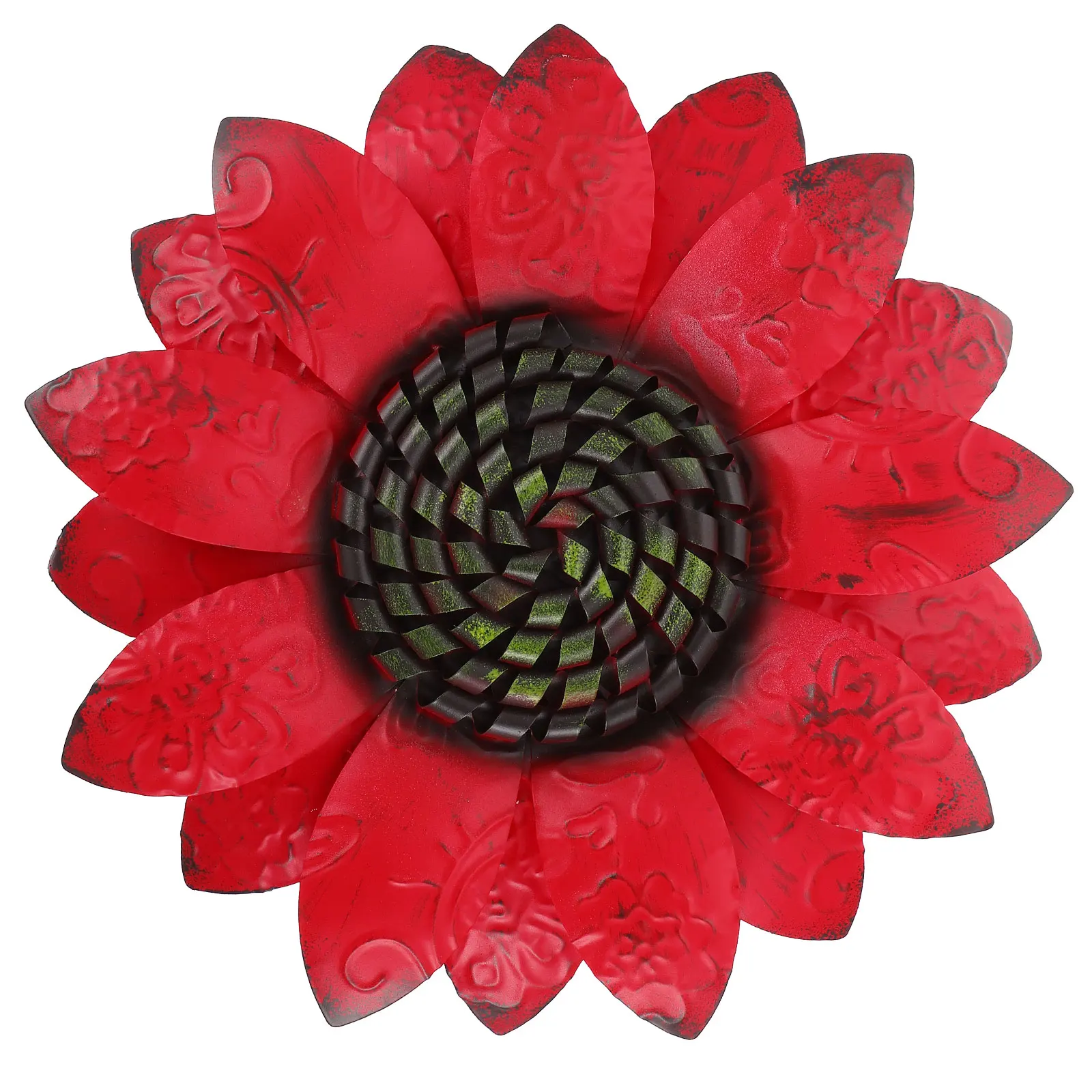 

1pc Iron Craft Artificial Sunflower Wall Decor Pendant Home Ornament Easy Decoration Bright Cheerful Style