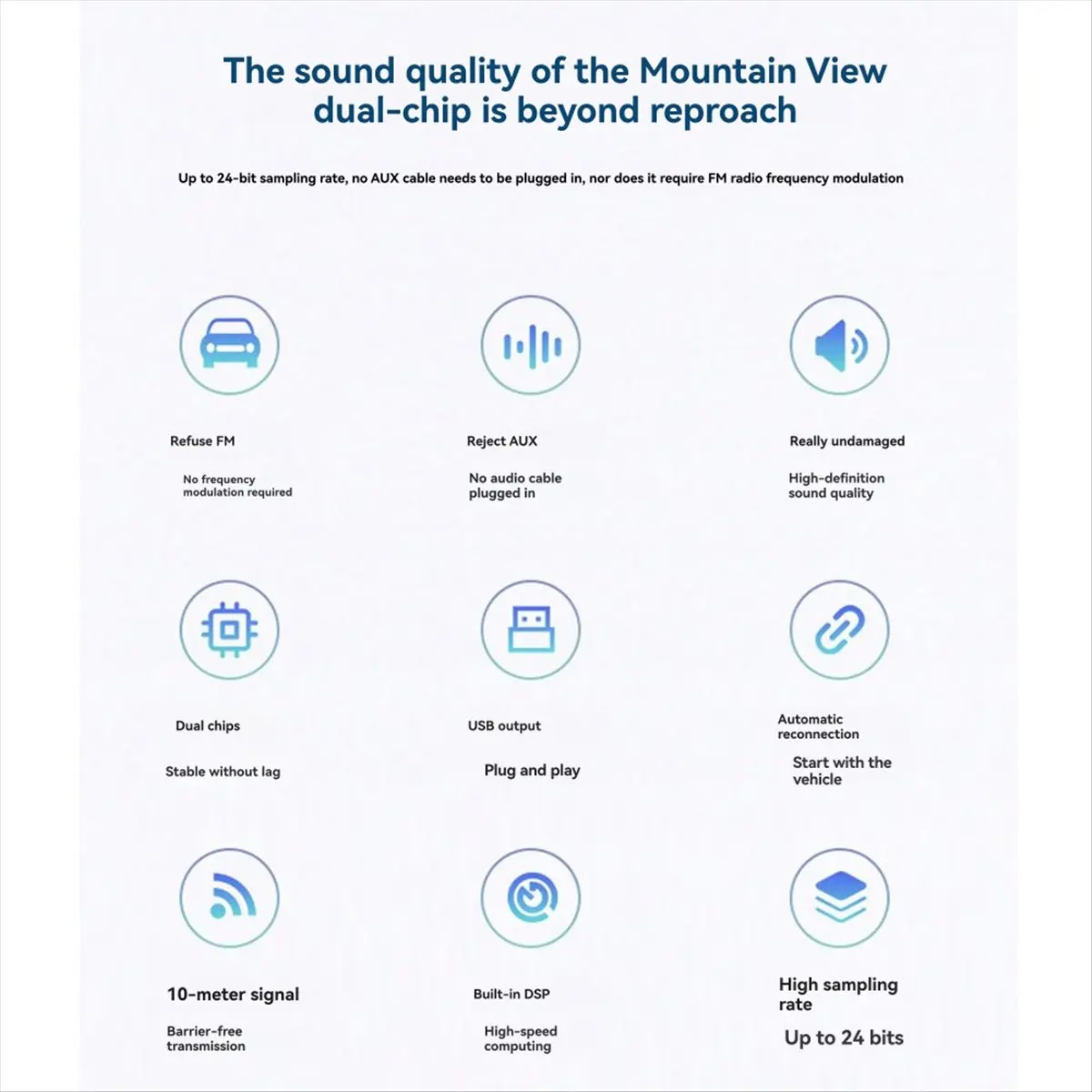 Sells well Car Bluetooth Receiver USB Audio Wireless Receiver Mobile Phone Computer Bluetooth Speaker Dedicated Car Speaker