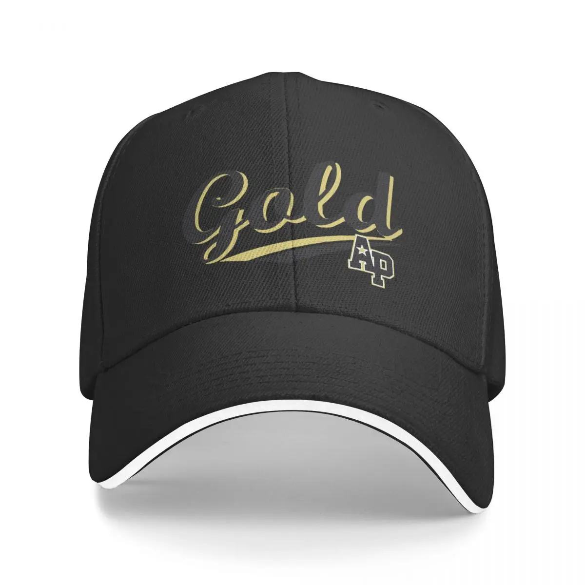 AP Gold Logo2 Baseball Cap Trucker Cap Visor Snapback Cap Sunscreen Ladies Men's