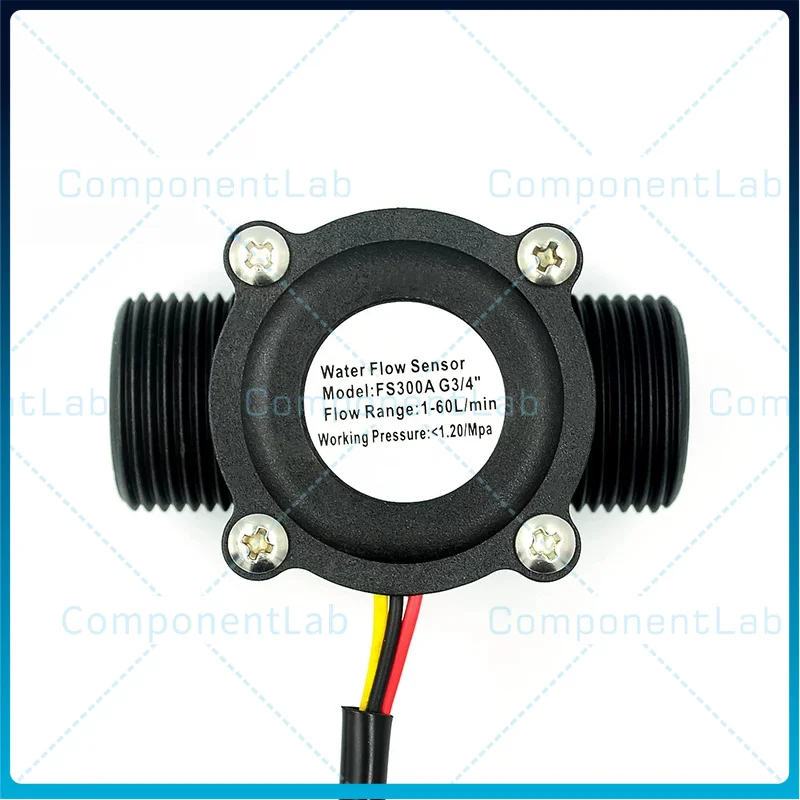 2PCS YF-S201 Water Flow Sensor, 4/6 port G1/2/3/4 interface, FS300A, Drinking Machine Hall Flow Meter