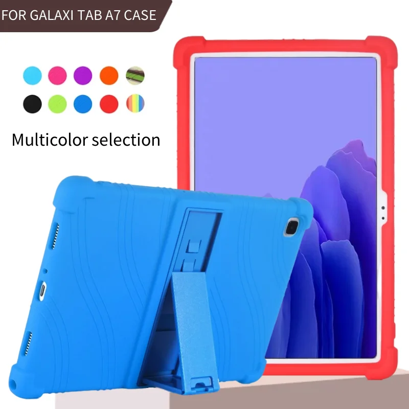 Case For Samsung Galaxy Tab A7 SM-T500 SM-T505 T507 Tablet Safe Shockproof Silicone Stand Cover