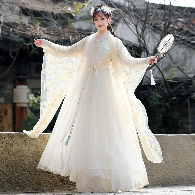 

Hanfu Child Or Adult Dress Folk Dance Costume Chinese Traditional National Fairy Cosplay Costume Ancient Han Dynasty Princess