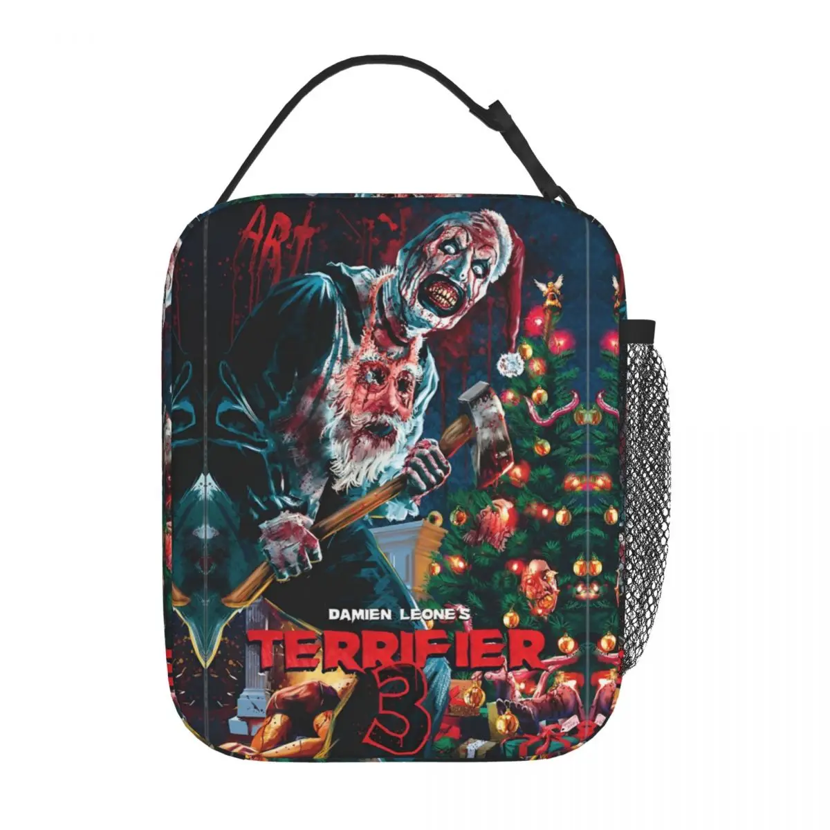 Terrifier 3 Horror Clown Insulated Lunch Bags Cooler Bag  Meal Container Leakproof Tote Lunch Box for Men Women College Picnic