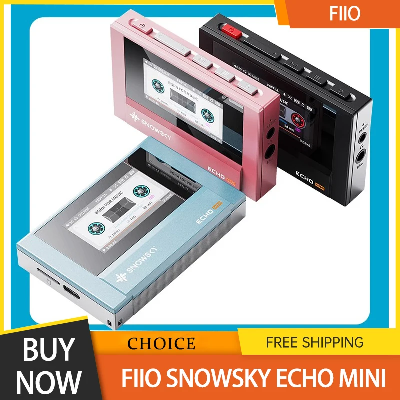 

Fiio Snowsky Echo Mini Wireless Bluetooth Mp3 Mini Walkman 8GB Support Dsd Retro Portable Bluetooth Player Gift Custom