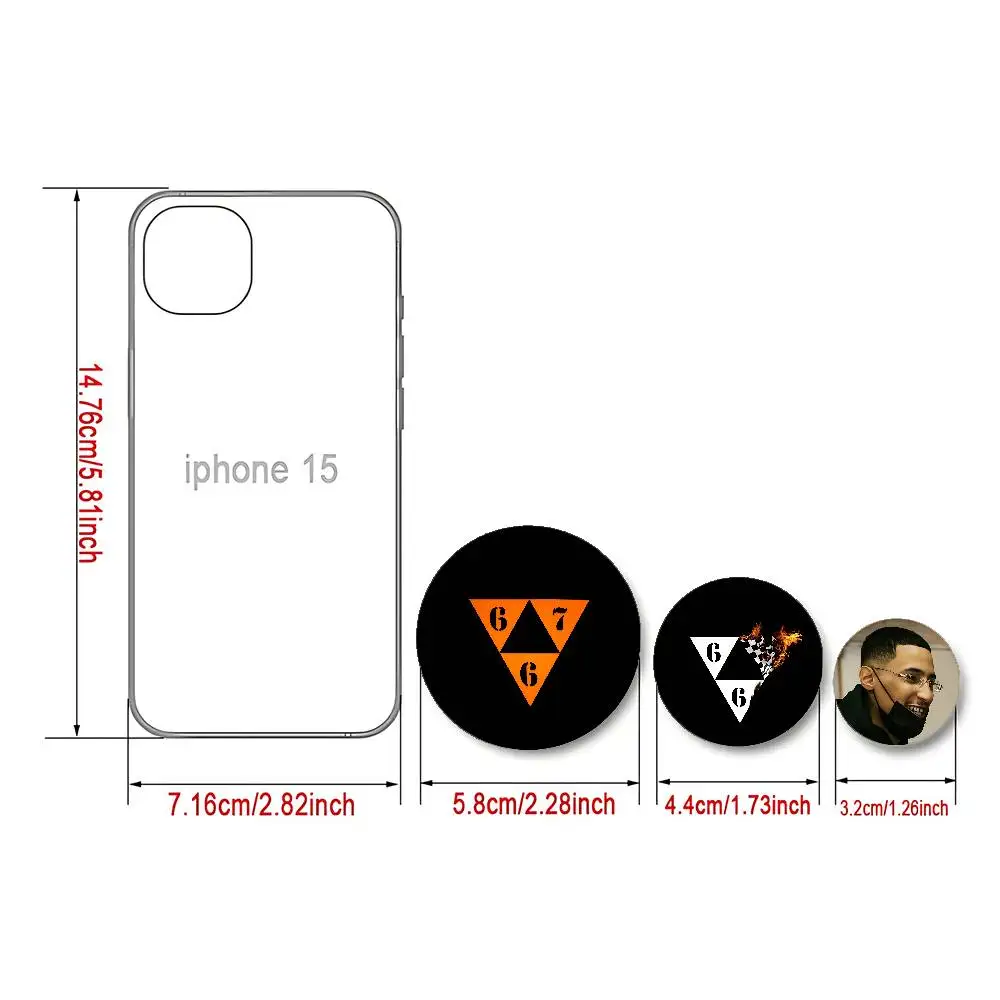 F-Freeze C-Corleone 667 Badges Fashion New Hip Hop Versatile Round Metal Badge Cartoon Pin Gift Wholesale
