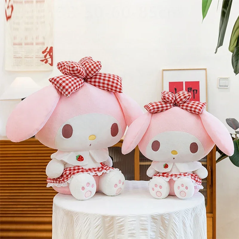 

Kawaii 60cm Melody Plush Toy Sanrio Stuffed Doll Anime Soft Pillow Cute Gift for Kids Birthday Xmas Plushie Stuffed Animal