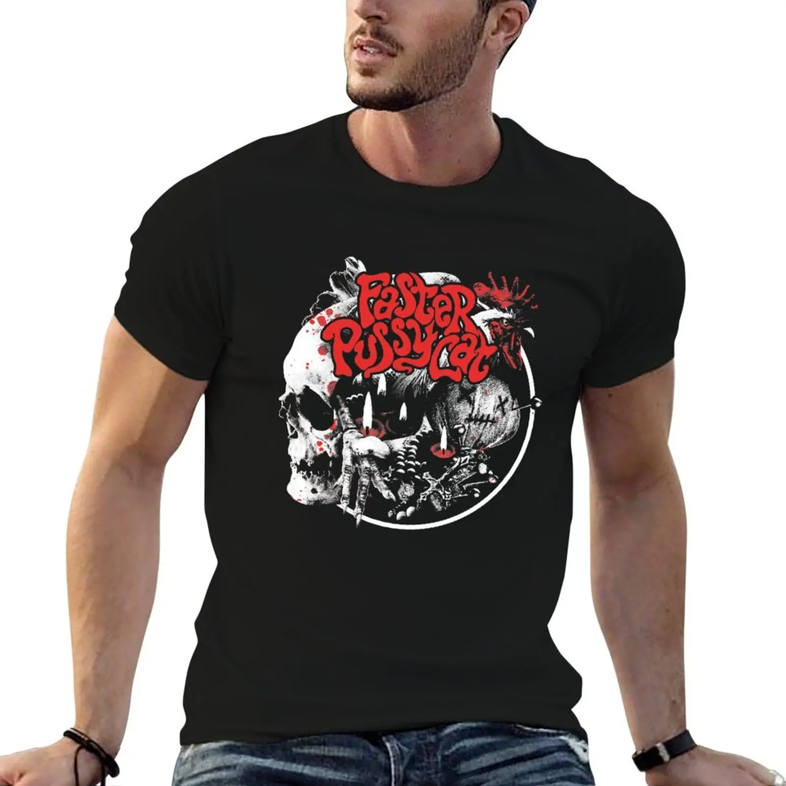 

Faster Pussycat T-Shirt t shirts for man graphic vintage t shirt custom print T-Shirt
