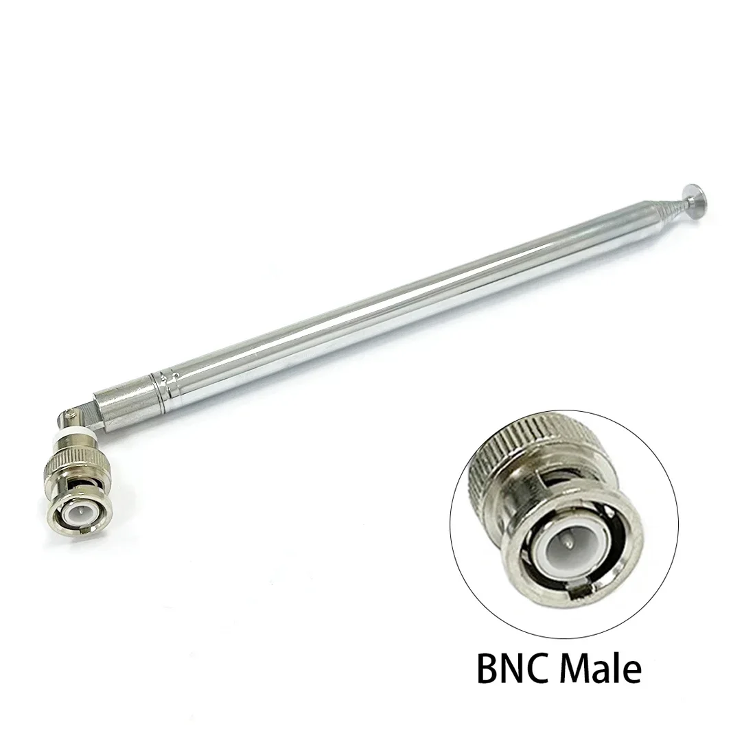 Telescopic Antenna 1.4m SMA BNC TV F Male Flat Inner Universal Connector for FM Radio Remote Control Aerial