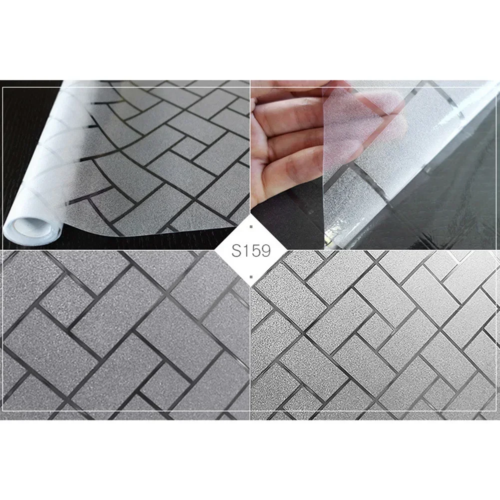 45*100cm Static Glass Sticker Bedroom Window Sticker For Glass Door Glass Window Clings Window Decals Bathroom