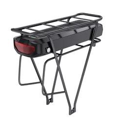 52V 48V 36V E-bike Luggage Rack Battery 15ah 17.5ah 20ah 22.5ah Lithium Battery with Luggage Carrier For Bafang MUXS Motor