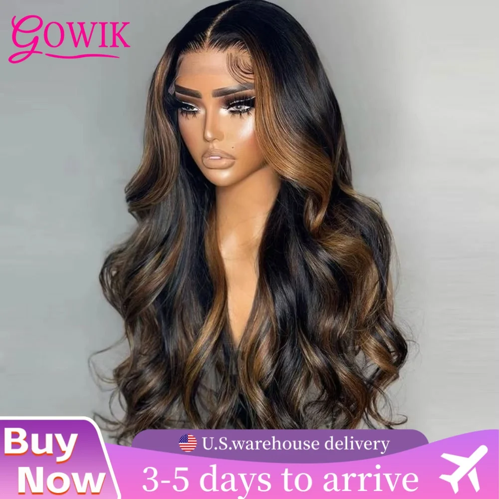 1B30 Glueless Lace Front Wig Human Hair 5x5 13x4 13x6 Ombre Body Wave Lace Frontal Closure Wigs Hd Lace Human Hair Ready To Go