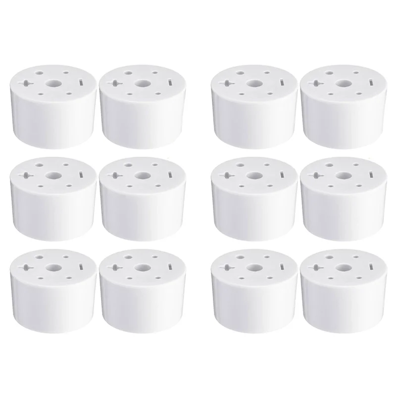 TFTP-12 Pcs Cemetery Grave Vase Inserts Plastic Cemetery Flowers Holder Bracket With 7 Hole Cylindrical Reusable Cemetery