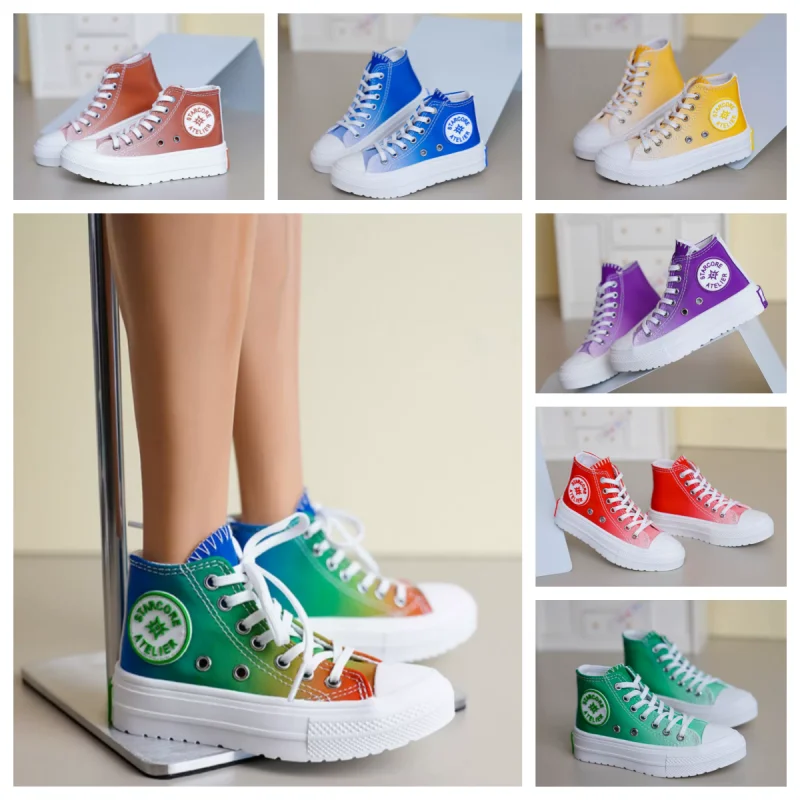 BJD Doll Shoes For 75cm 77cm Doll Casual Shoes High Top Canvas Shoes ID75 AM77 YC77 DZ77 Doll Accessories DIY Gift