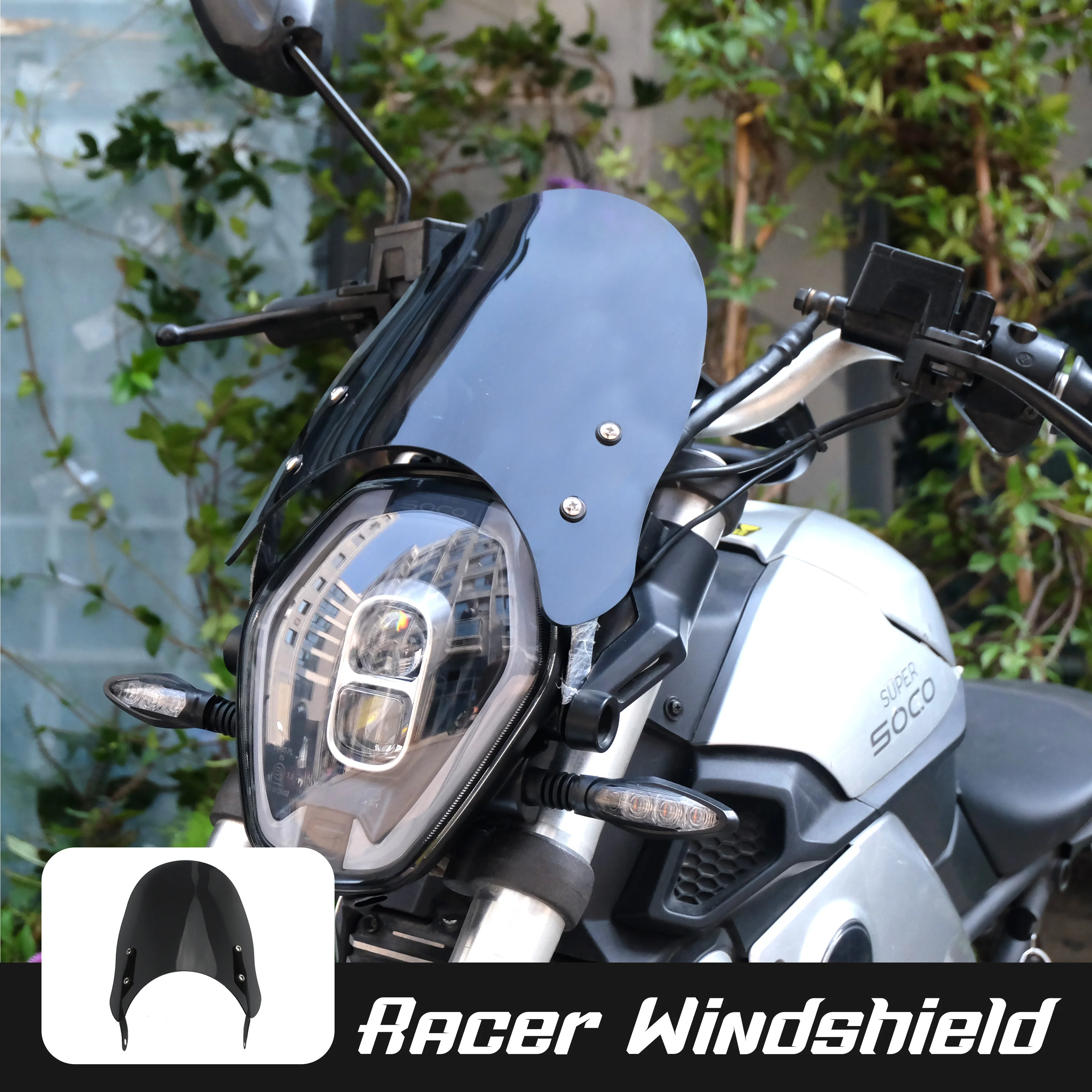 

Cafe Racer Windshield For Super Soco TS TC MAX Suitable Fit 7-inch Headlight Electric Motorcycle Modified Accessory Parts