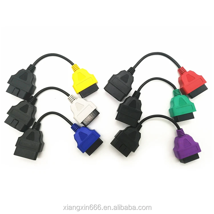 Adaptador de escaneo de ECU para Fiat, conector OBD2, Cable de diagnóstico de escáner Obd2 para herramienta de escaneo de ECU Fiat