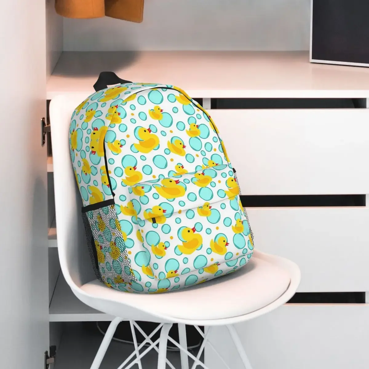 DLIGHTmatchs Engines-Sac à dos en caoutchouc jaune pour garçons et filles, sac à livres décontracté pour étudiants, sacs d'école, sac à dos pour ordinateur portable, sac lancé