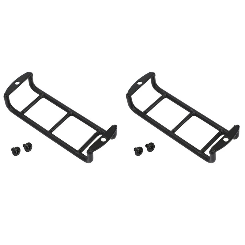 2X Black Metal Straight Ladder Stairs Handrail Stairs For 1/10 RC Crawler Car TRX4 Axial SCX10 90046 RC 4WD Accessory