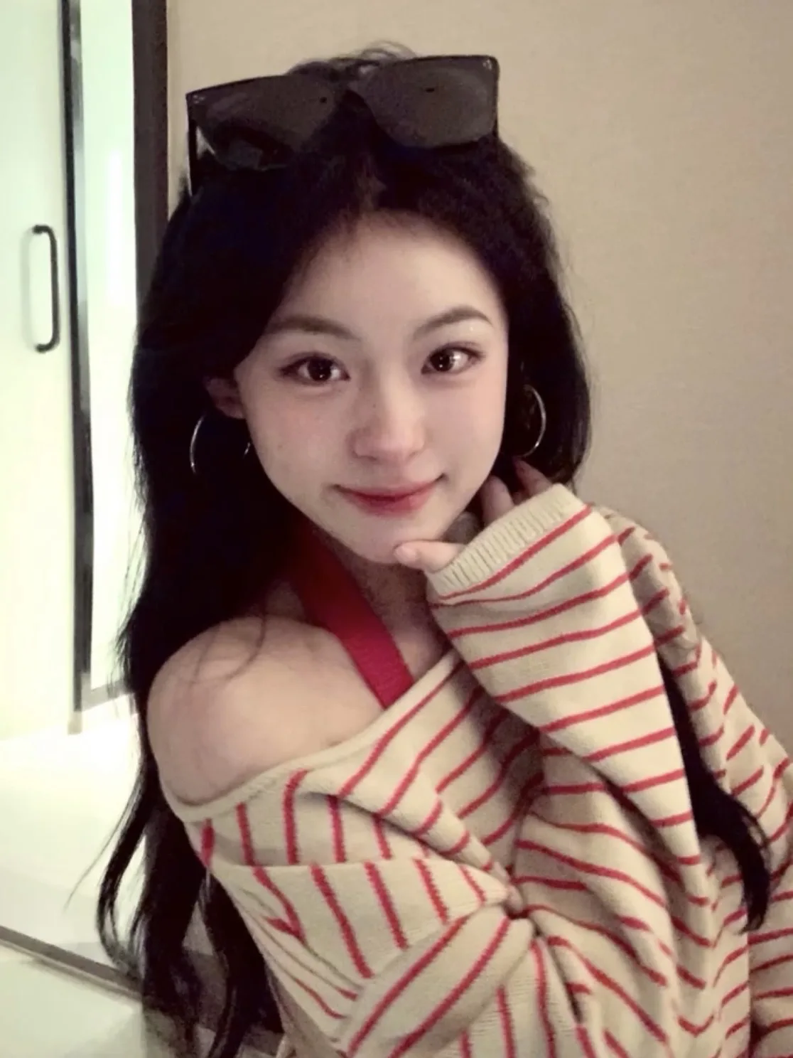 Coréen Sle coupe ample longue Sve tricoté pull femmes automne hiver Thiened oul baré doux confortable pull aérien