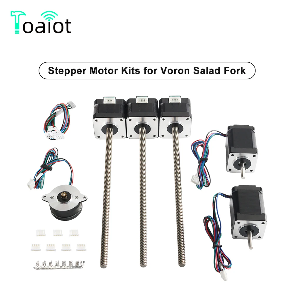 

Voron Salad Fork Stepper Motor 3D Printer NEMA14 Pancake NEMA17 Motor Trident Type Stepper Motor Kit Integrated Lead Screw Motor