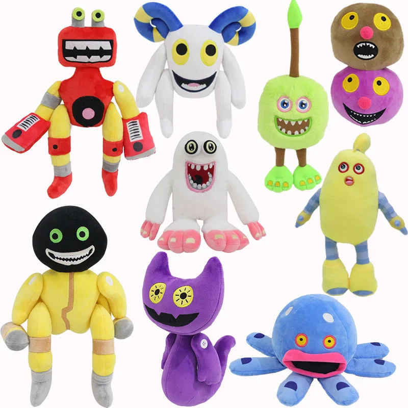 Game My Singing Monsters Wubbox Plush Toys Cartoon Peripheral Soft Stuffed Horror Dolls For Kids Children Gift