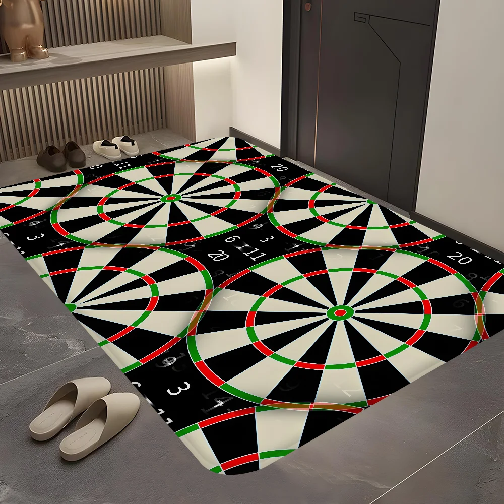 DARTS Dart Board Arrow Floor Mat INS Style Soft Bedroom Floor House Laundry Room Mat Anti-skid Household Carpets